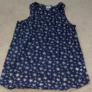 Blue with stars tank top